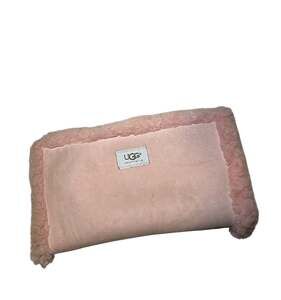 UGG Australia Pink Suede Shearling Hand Muff Clutch Bag